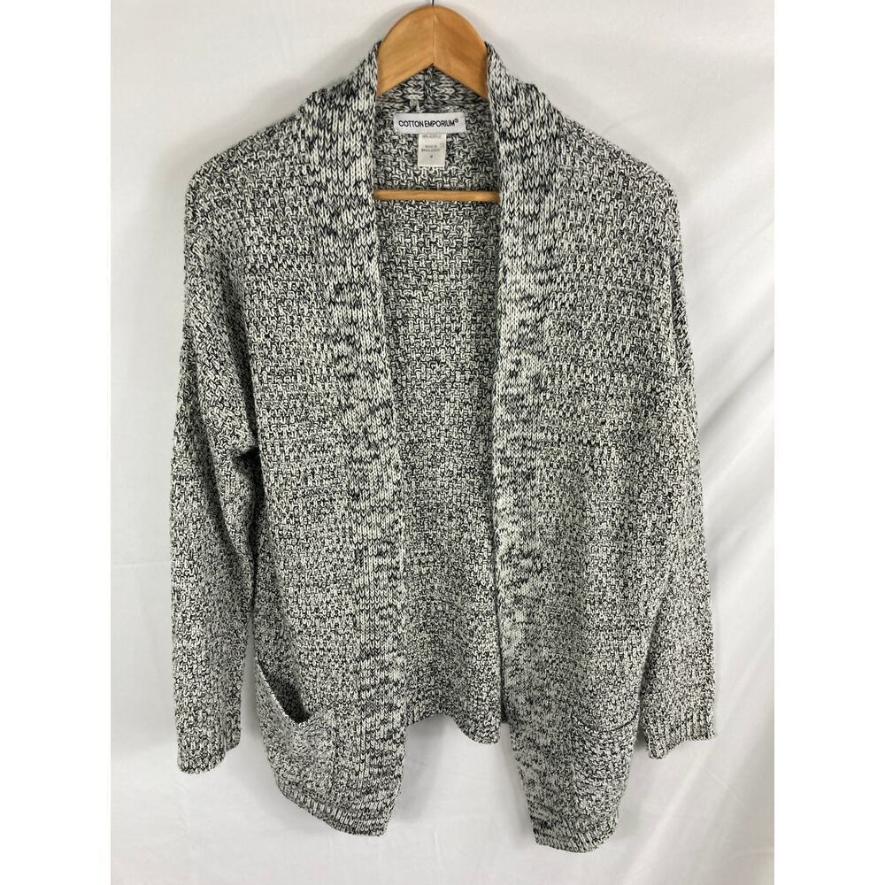 Cotton Emporium Open Knit Cardigan Sweater Size Medium